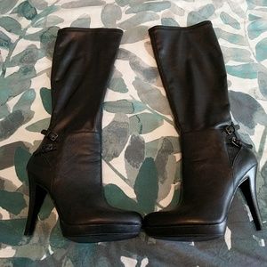 Nine west knee high black boots